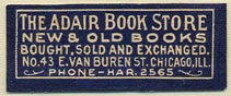 The Adair Book Store, Chicago, Illinois (34mm x 13mm)