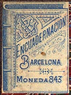 Encuadernacion Barcelona, Santiago, Chile (23mm x 31mm, ca.1903)
