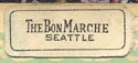 The Bon Marche [dept store], Seattle, Washington (19mm x 8mm, ca.1928)