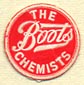 Boots, The Chemists, UK (13mm dia.). Courtesy of Donald Francis.