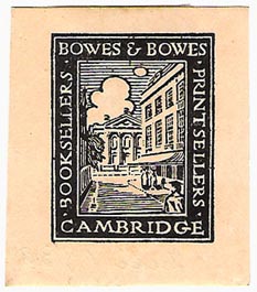 Bowes & Bowes, Cambridge England (38mm x 43mm, ca.1920s). Courtesy of Michael Kunze.