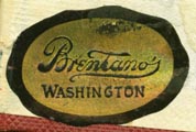 Brentano's, Washington, DC (28mm x 18mm, ca.1912)