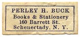 Perley H. Buck, Schenectady, New York (25mm x 11mm)
