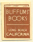 Buffum's Books, Long Beach, California (19mm x 25mm). Courtesy of Donald Francis.