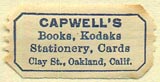 Capwell's, Oakland, California (25mm x 13mm). Courtesy of Donald Francis.