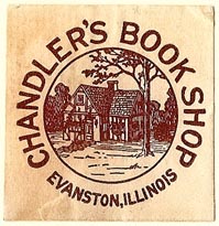 Chandler's Book Shop, Evanston, Illinois (32mm x 32mm). Courtesy of S. Loreck.