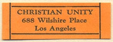 Christian Unity, Los Angeles, California (37mm x 13mm)