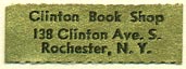 Clinton Book Shop, Rochester, NY (27mm x 9mm)