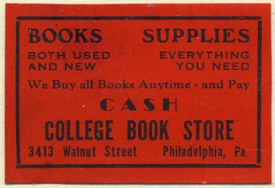 College Book Store, Philadelphia, Pennsylvania (50mm x 35mm)