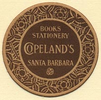 Copeland's, Books & Stationery, Santa Barbara, California (33mm dia.)
