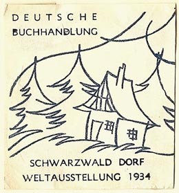 Deutsche Buchhandlung, Germany (41mm x 45mm, ca.1934)