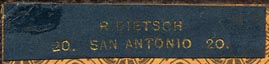 R. Dietsch, San Antonio [Chile?] (43mm x 9mm, before 1924)