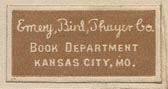 Emery, Bird, Thayer Co., Kansas City, Missouri (26mm x 13mm).