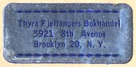 Thyra Fjellanger, Brooklyn, New York (32mm x 14mm, ca.1950s?).