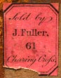 J. Fuller, London, England (13mm x 17mm, ca.1812?).