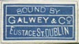 Galwey & Co., Dublin, Ireland (19mm x 11mm, ca.1933)