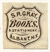 S.R. Gray, Books & Stationery, Albany, NY (16mm x 16mm)