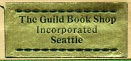 The Guild Book Shop, Seattle, Washington (30mm x 13mm, ca.1948)