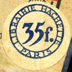 Librairie Hachette, Paris, France (24mm dia., ca.1924)
