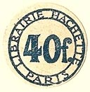 Librairie Hachette, Paris, France (20mm dia.)