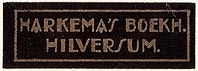 Harkema's Boekhandel, Hilversum, Netherlands (32mm x 11mm)