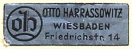 Otto Harrassowitz, Wiesbaden, Germany (30mm x 10mm)
