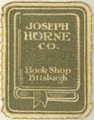 Joseph Horne Co., Pittsburgh, Pennsylvania (approx 17mm x 22mm)