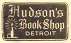 Hudson's Book Shop, Detroit, Michigan (22mm x 13mm)