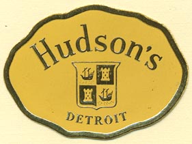 Hudson's Book Shop, Detroit, Michigan (46mm x 34mm)