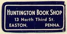 Huntington Book Shop, Easton, Pennsylvania (35mm x 17mm)