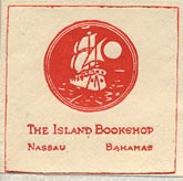 The Island Bookshop, Nassau, Bahamas (26mm x 26mm, ca.1953).