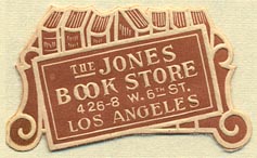 The Jones Book Store, Los Angeles, California (37mm x 23mm). Courtesy of Donald Francis.
