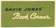 David Jones' Book Corner, Australia (36mm x 17mm). Courtesy of Donald Francis.