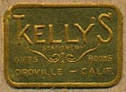 Kelly's Stationery - Gifts - Books, Oroville, California (23mm x 16mm)