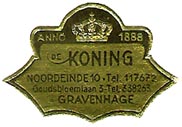 Koning, 's-Gravenhage [The Hague], Netherlands (29mm x 20mm)