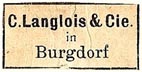 C. Langlois & Cie., Burgdorf, Switzerland (24mm x 12mm)