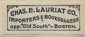 Chas. E. Lauriat Co., Boston (27mm x 11mm)