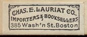 Chas. E. Lauriat Co., 385 Washington St., Boston (28mm x 11mm)