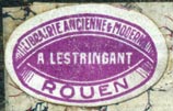 A. Lestringant, Librairie Ancienne & Moderne, Rouen [France] (25mm x 16mm)