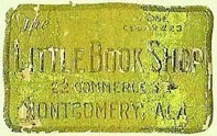 The Little Book Shop, Montgomery, Alabama (32mm x 20mm). Courtesy of S. Loreck.
