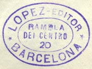 Lopez - Editor, Barcelona (29mm x 21mm)