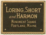 Loring, Short and Harmon, Portland, Maine (26mm x 20mm)