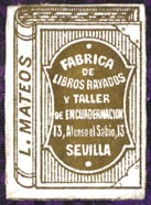 L. Mateos, Sevilla [Spain] (21mm x 29mm)