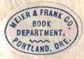 Meier & Frank Co., Book Department, Portland, Oregon (20mm x 14mm)