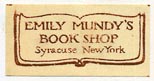 Emily Mundy's Book Shop, Syracuse, New York (24mm x 12mm)