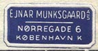 Ejnar Munksgaard, Norregade 6, Kobenhavn