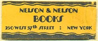 Nelson & Nelson Books, New York, NY (31mm x 13mm). Courtesy of Donald Francis.