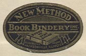 New Method Book Binder - Bound to Stay Bound - Jacksonville, Illinois (26mm x 17mm).