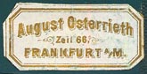 August Osterrieth, Frankfurt-am-Main, Germany (26mm x 13mm, ca.1880s?).