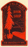 The Palo Alto Book Shop, Palo Alto, California (19mm x 31mm). Courtesy of Donald Francis.